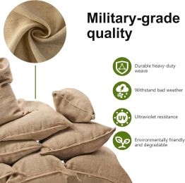 1PC 14inch*26inch Jute sandbag with tie, environmentally friendly reinforced sandbag, essential for outdoor wind and waterproof protection