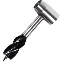 Outdoor Camping Survival Drilling Chopping Wood Tools (Drill Length: 6.29 in, Color: Brown)